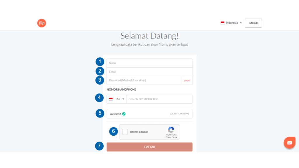 Transfer Uang Beda Rekening Tanpa Biaya Admin Membuat Akun Flip Melalui Website