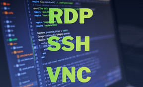 RDP, SSH, VNC