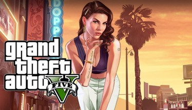 GTA 5 - логотип із дівчиною
