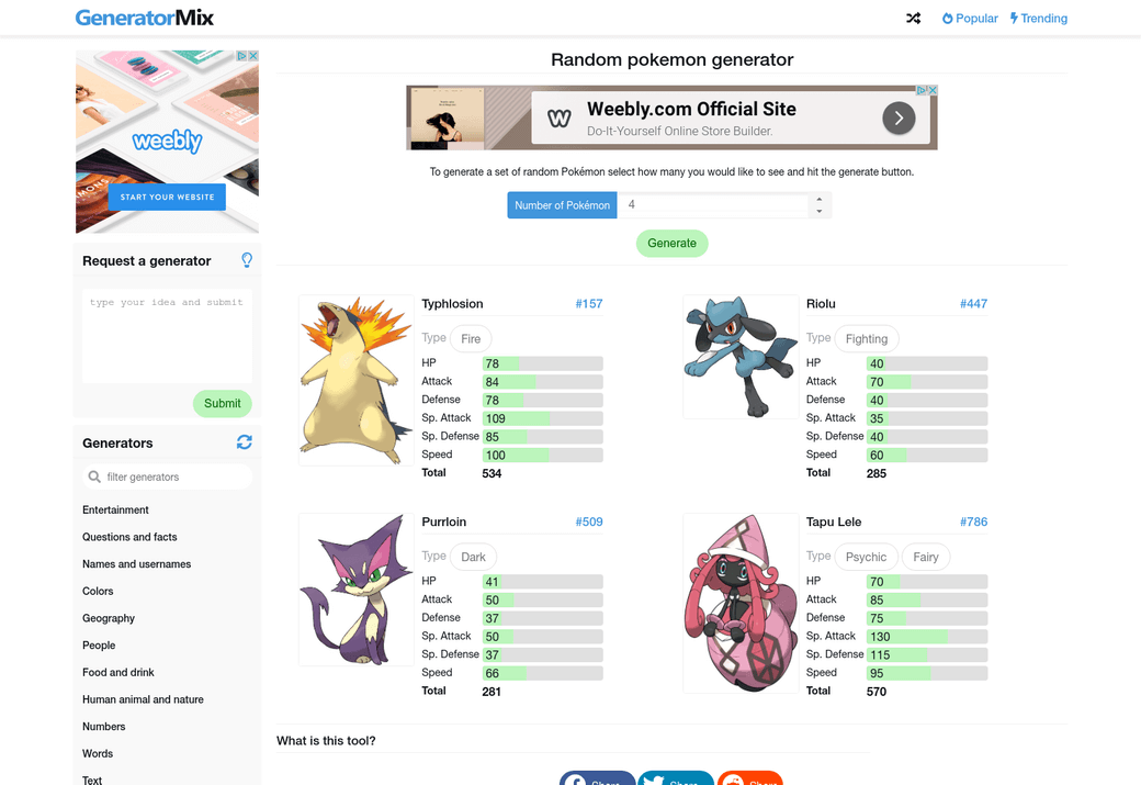 random-pokemon-generator