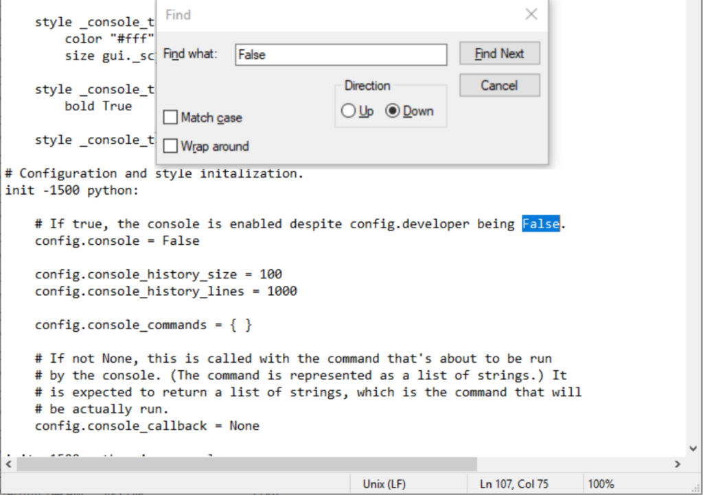how-to-open-renpy-console