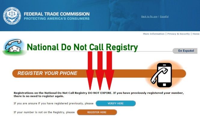 national do not call list registration