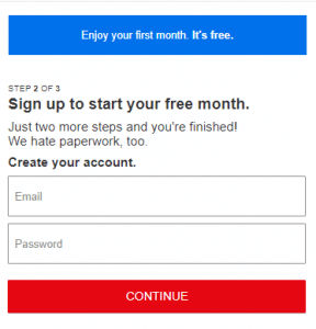 netflix sign up something wrong