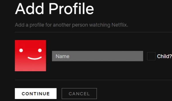 netflix sign up with no email available