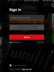 netflix sign up promo