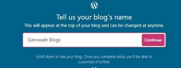 Enter your blog name
