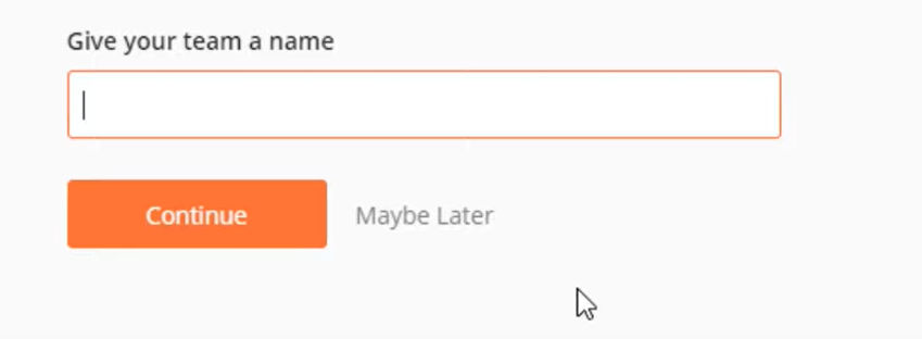 give your team name in postman