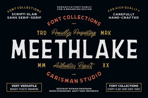 Meethlake Typeface