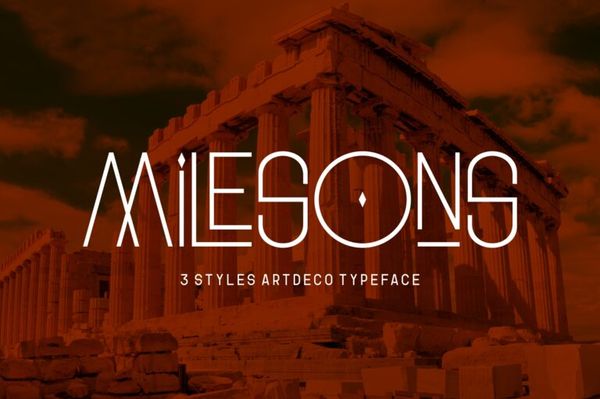 GR Milesons - Artdeco Typeface