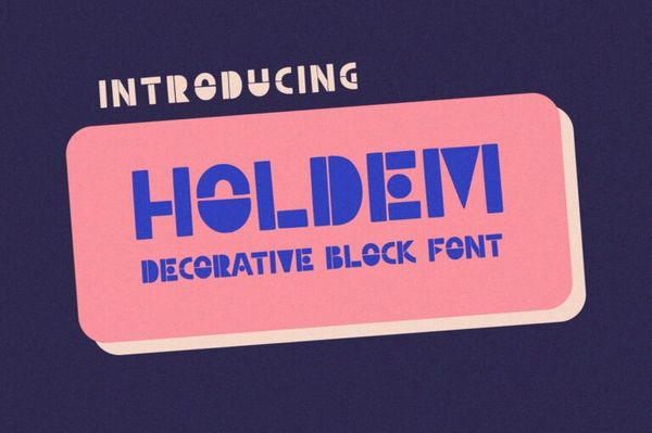 Holdem - Display Block Font