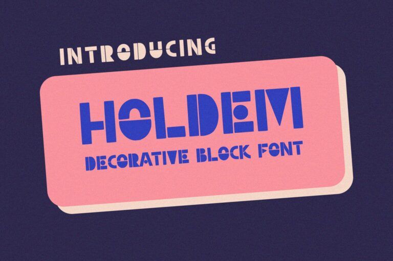 Holdem - Display Block Font