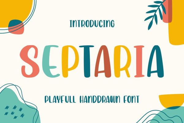 Septaria - Playfull Handdrawn Font