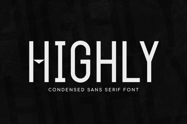 Highly - Condensed Typeface