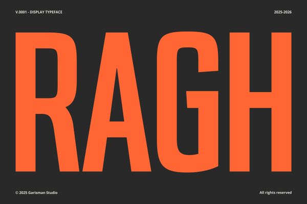 GR RAGH - Display Typeface