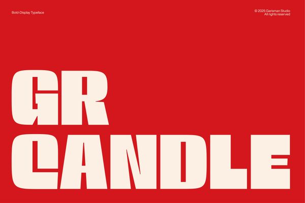 GR Candle - Bold Display Typeface