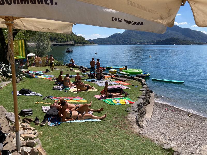 L'area del club GasWake sul Lago di Lecco