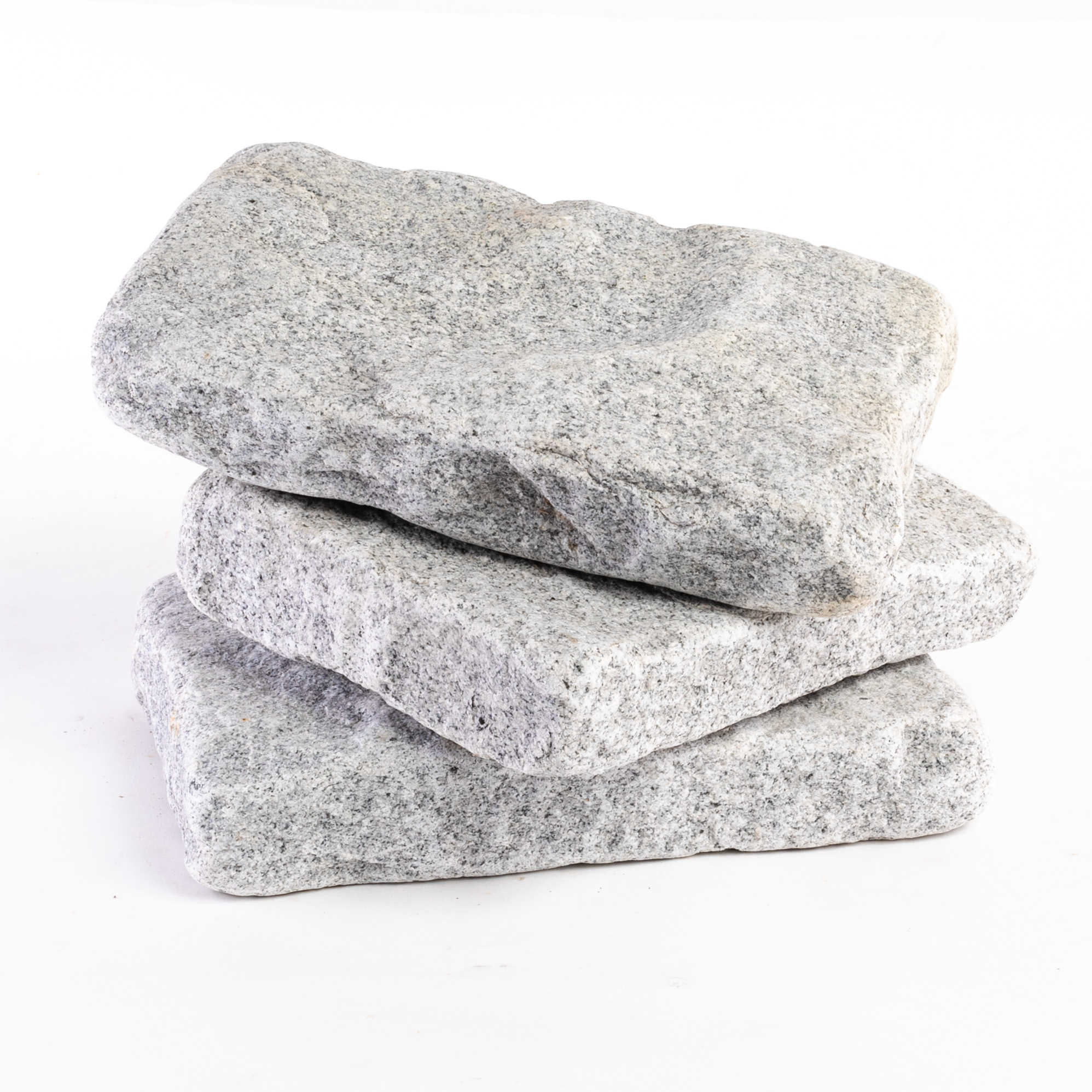 GatherCo Banks WhiteWall Granite CobblePaver SplitTumbled