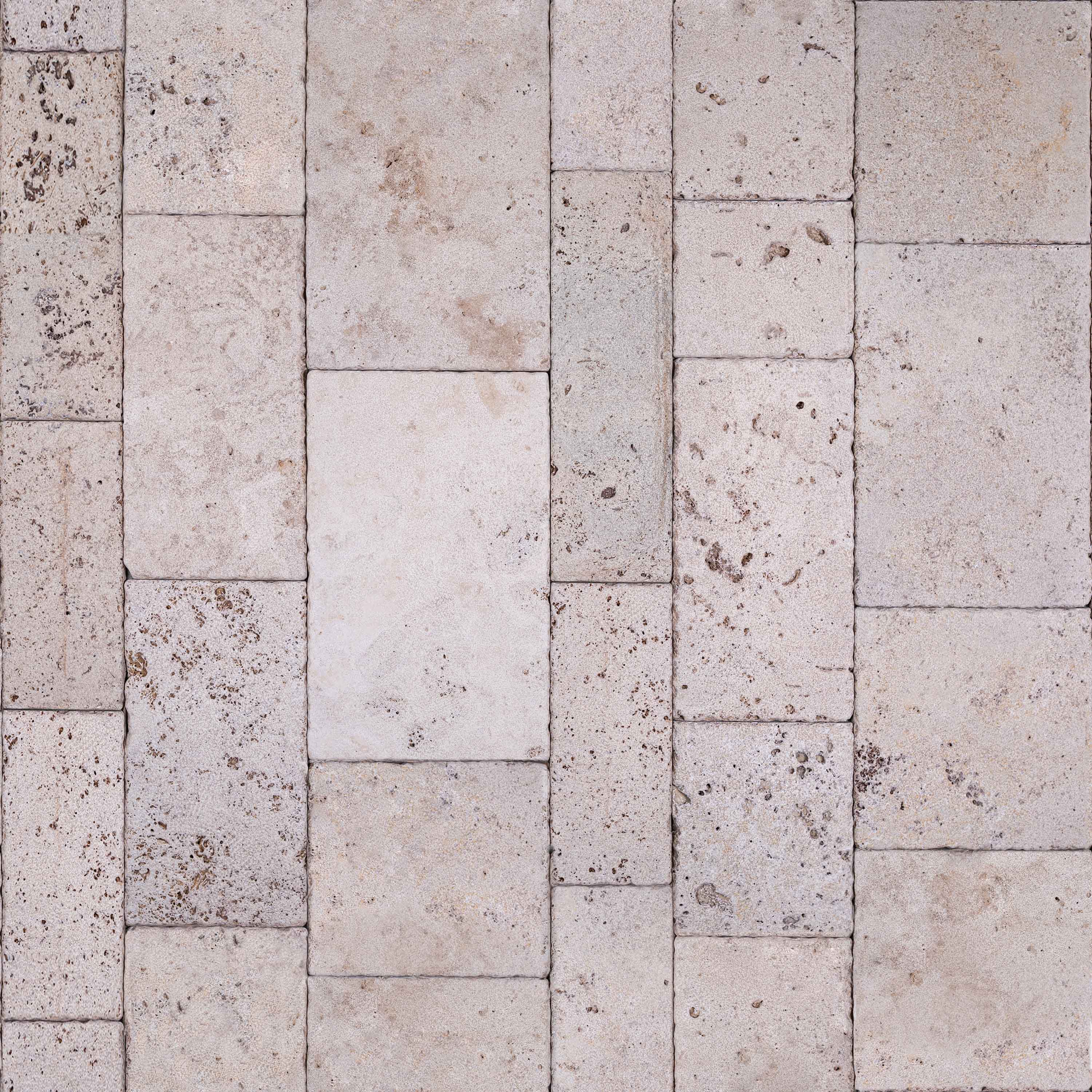 GatherCo Belini SeamlessTexture Travertine BushHammered PaverTiles