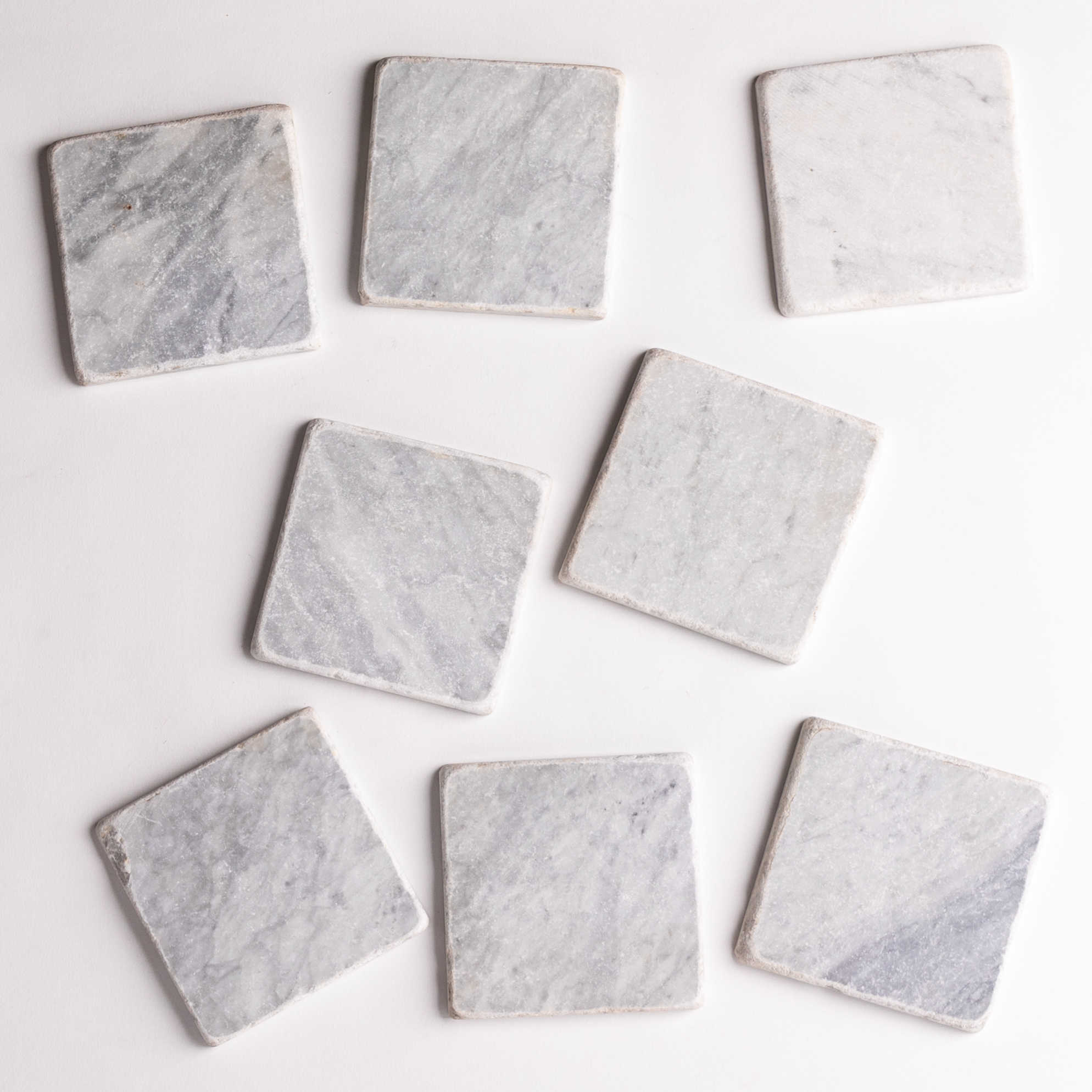 GatherCo Bianco WhiteWall Marble SpecialtyTile HonedTumbled