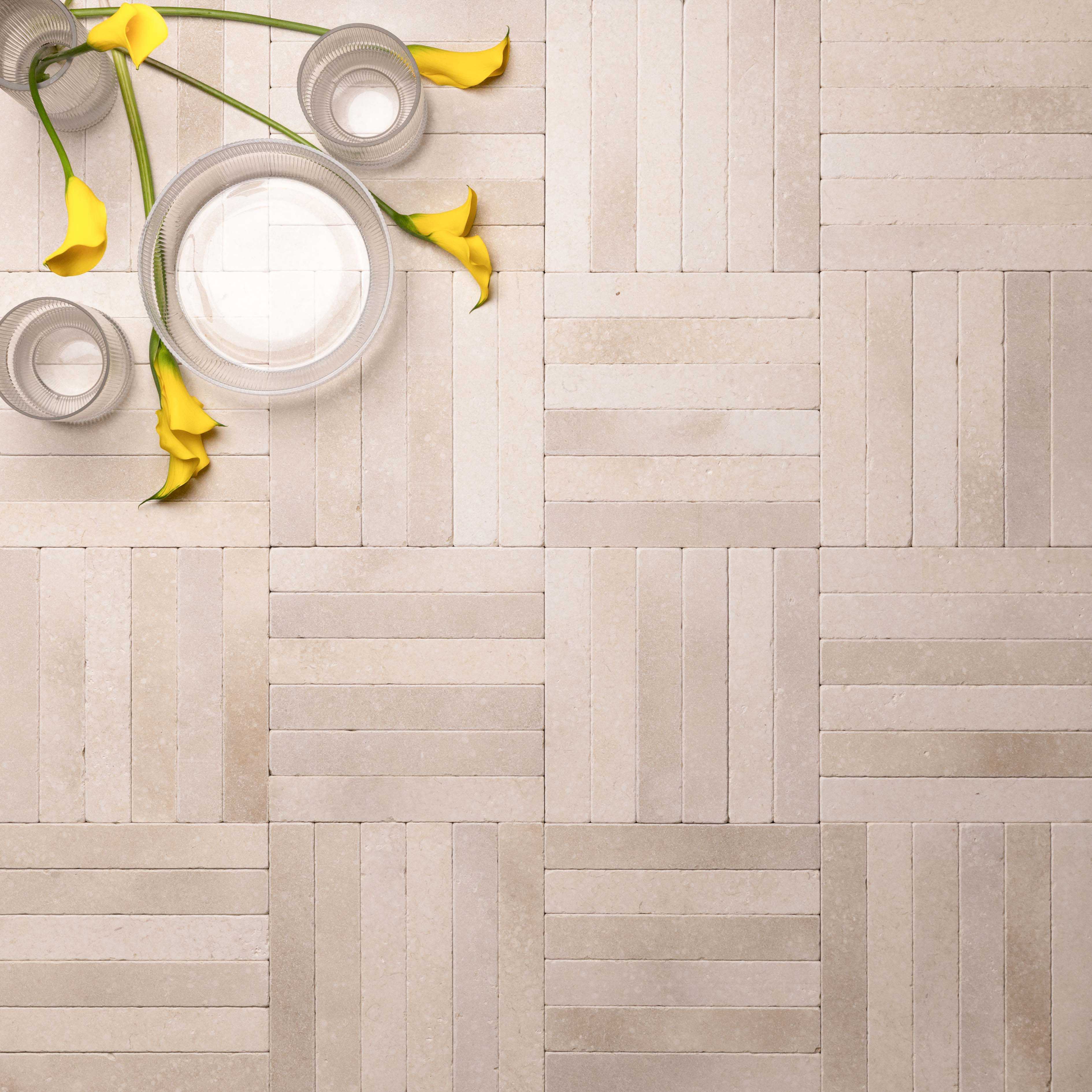 BORDEAUX  - Honed & Tumbled | Battens - Finger Tiles