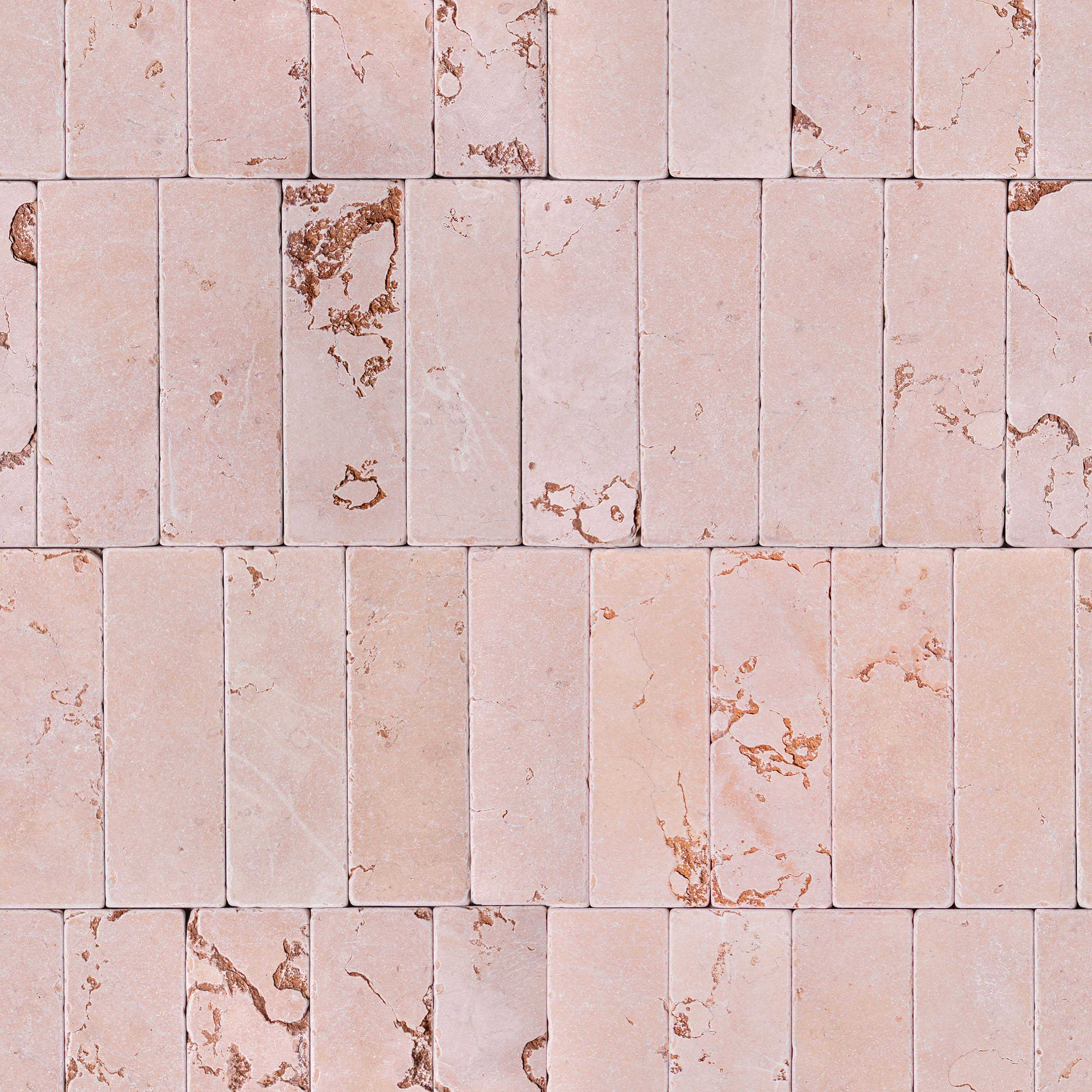 GatherCo Rosa SeamlessTexture Marble 150x50 HonedTumbled