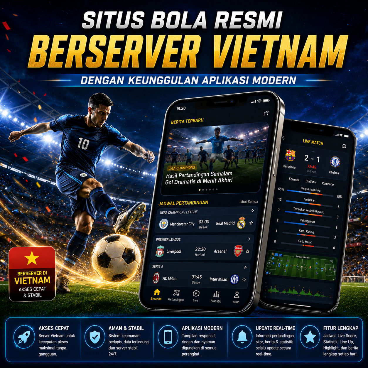 HOKIBET ☄️ Situs Bola Resmi Berserver Vietnam Dengan Keunggulan Aplikasi Modern
