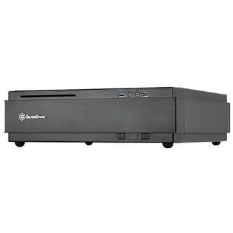 SilverStone Technology Milo Z Mini-ITX/DTX Small Form Factor SFX Computer Case with PCI-E Riser Card, Black (ML07B)