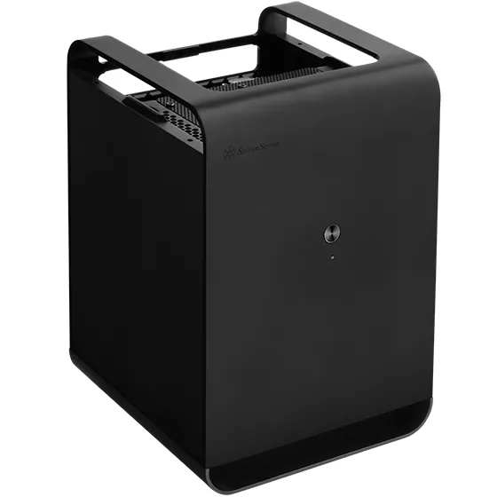 SilverStone Technology Silverstone CS01-HS Premium Mini-ITX NAS case with All Aluminum Exterior and six 2.5 hot-swap Bays in Black