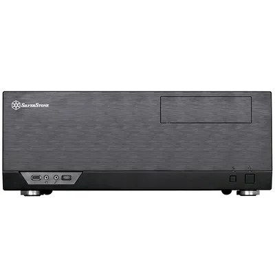 SilverStone Technology Grandia Series Aluminum HTPC Computer Case for ATX/SSI-CEB - Black (GD09B)