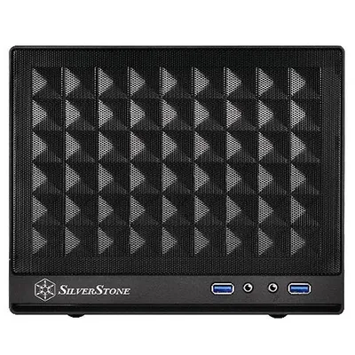 Silverstone Computer Case with Mesh Front Panel,Black (SG13B)