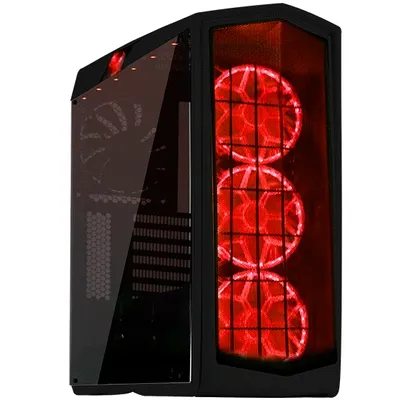 SilverStone Technology PM01B-RGB ATX Tower Case with RGB LED Fan Guards and Tempered Glass Glossy Black