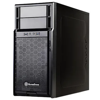 Silverstone Tek Micro-ATX, Mini-ITX Mid Tower Computer Case, Black PS08B