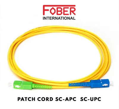 FOBER PATCH CORD SC-APC SC-UPC (5Mtr) (Pack of 5)