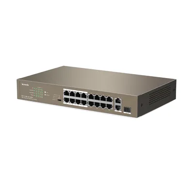 Tenda TEF1118P-16-150W 16-Port 10/100 PoE/1-Port Gigabit/1-Port SFP Rackmount Switch