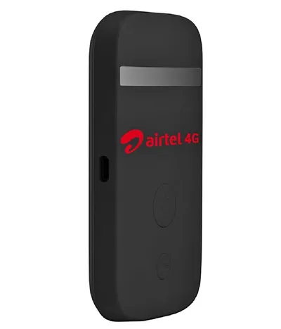 Airtel AMF-311WW Data Card (Black), 4g Hotspot Support with 2300 Mah Battery