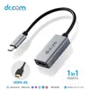 Dr.com DCH-100 Mini USB 3.1 Type C Hub Adapter-Portable Aluminum with USB C to HDMI 4K, Compatible for MacBook Pro, Laptop, PC and More Type C Devices