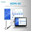 Dr.com DCH-100 Mini USB 3.1 Type C Hub Adapter-Portable Aluminum with USB C to HDMI 4K, Compatible for MacBook Pro, Laptop, PC and More Type C Devices