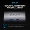 Dr.com DCH-100 Mini USB 3.1 Type C Hub Adapter-Portable Aluminum with USB C to HDMI 4K, Compatible for MacBook Pro, Laptop, PC and More Type C Devices