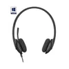 Logitech H340 Headsetwith Noise-Cancelling Microphone, USB, PC/Mac/Laptop - Black