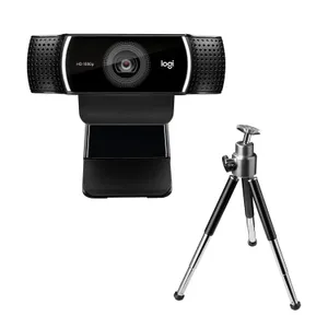 Logitech C922 Pro Stream Webcam, HD 1080p/30fps or HD 720p/60fps Hyperfast Streaming, Stereo Audio, HD Light Correction, Autofocus, for YouTube, Twitch, XSplit, PC/Mac/Laptop/MacBook/Tablet - Black (960-001090)