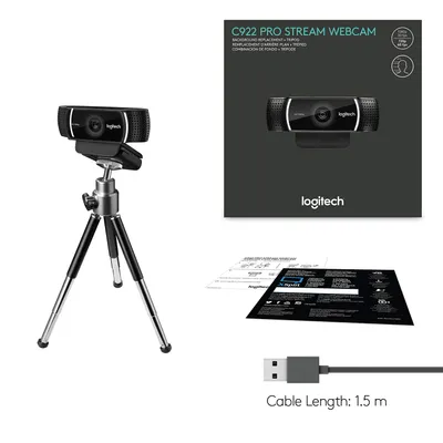 Camara Web Logitech C922 Pro Stream - Mesajil