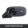 Logitech C310 HD Webcam, HD 720p/30fps, Widescreen HD Video Calling, HD Light Correction, Noise-Reducing Mic, for Skype, FaceTime, Hangouts, WebEx, PC/Mac/Laptop/MacBook/Tablet - Black