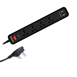 Honeywell 4 Out + 2 USB Surge Protector with Master Switch