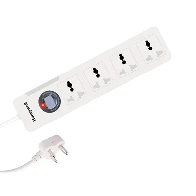 Honeywell Platinum 4 Out Surge Protector with Master Switch (White)