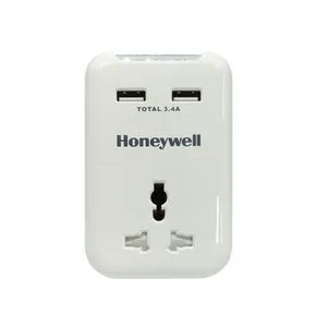 Honeywell Travel Surge Single Socket with 2 X USB Platinum