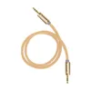 Honeywell 3.5 mm Audio Aux Cable 2Mtr Braided - Gold