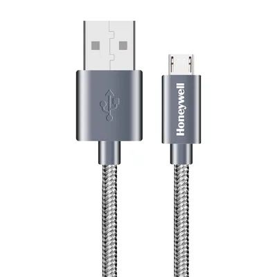 Honeywell USB to Micro USB Cable 1.2 Mtr -  Braided - Grey