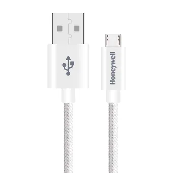 Honeywell USB to Micro USB Cable 1.2 Mtr -  Braided - White
