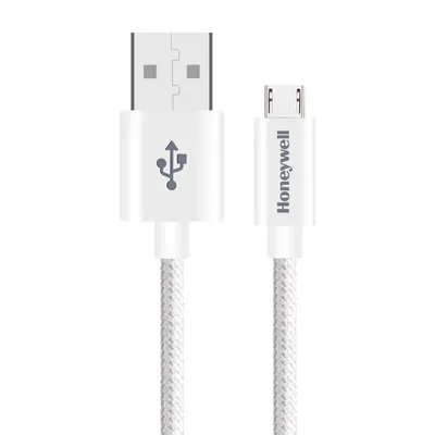 Honeywell USB to Micro USB Cable 1.2 Mtr -  Braided - White