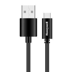 Honeywell Charge and Sync Cable USB 2.0 to Type C Cable -1.2 Meter-Non Braided (Black)